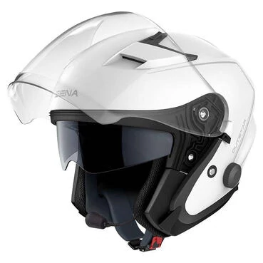 SENA Outstar Open Face Bluetooth Helmet Белый
