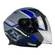 AXXIS OF504SV Mirage SV Damasko D7 Open Face Helmet Синий