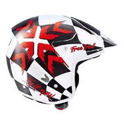 NAU N400 Free Trial Open Face Helmet Красно-белый