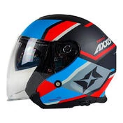 AXXIS OF504SV Mirage SV Damasko C7 Open Face Helmet Синий