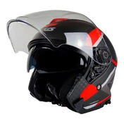 AXXIS OF504SV Mirage SV Damasko B5 Open Face Helmet Красный