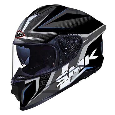 SMK Titan Slick GL265 Full Face Helmet Glossy Black / Grey