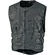 Icon REGULATOR D3O Stripped Black Leather Motorcycle жилет