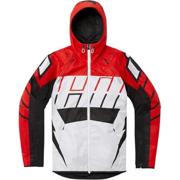 Icon AIRFORM RETRO Red Fabric Motorcycle Jacket