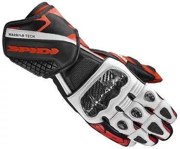 Spidi Racing Leather мотоперчатки CARBO 5 White Red