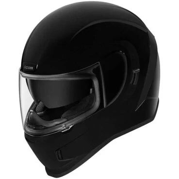 Full Face Мотошлем Dual визор Icon AIRFORM Solid Glossy Black
