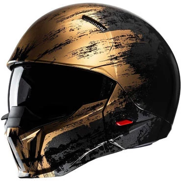 Hjc i20 FURIA MC9 Jet Motorcycle Мотошлем Black Gold