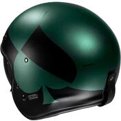 Motorcycle Helmet Jet Custom Hjc V31 KUZ MC4SF Matt Black Green
