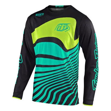 Troy Lee Designs Gp Air Drift Jersey Turquoise Зеленый