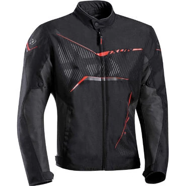 Motorcycle мотокуртка In Ixon SLASH Black Gray Red Fabric