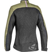 Motorcycle Jacket for Woman in Perforated Fabric Ixon ORION LADY Black Khaki Pink