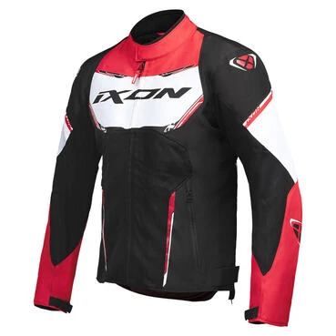 Ixon Striker Air Wp мотокуртка Black White Red Красный