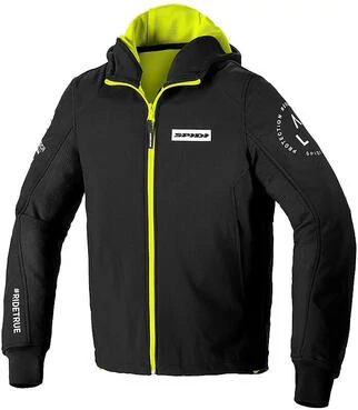 Spidi худи ARMOR EVO CE Fabric Sweatshirt Black Yellow
