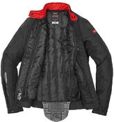 Women's Motorcycle Jacket In Spidi SOLAR H2Out Lady Fabric Black