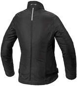 Women's Motorcycle Jacket In Spidi SOLAR H2Out Lady Fabric Black