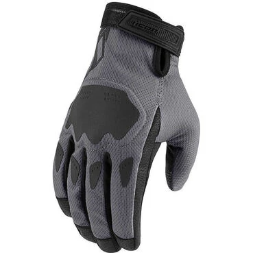 Icon HOOLIGAN CE Gray Summer Motorcycle мотоперчатки