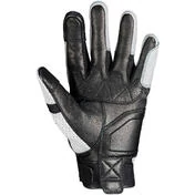 Summer Motorcycle Gloves in Leather Ixs DESERT AIR Black Light Gray