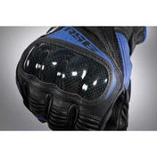 Ixon RS6 AIR Black White Blue Summer Leather Motorcycle Gloves