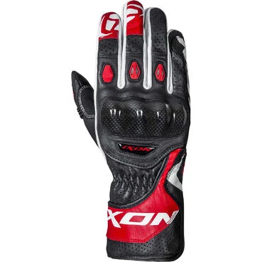 Ixon RS CIRCUIT-R Sports Leather Motorcycle мотоперчатки Black Red