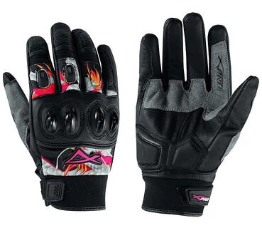 Motorcycle мотоперчатки A-Pro Leather and Fabric Fender Grey