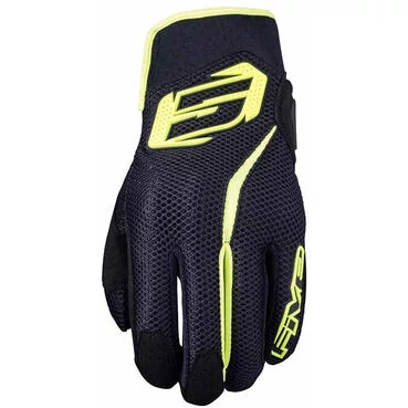 Five RS5 AIR Motorcycle мотоперчатки Black Yellow Fluo