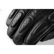 Blauer HT Banner CE Black Leather Motorcycle Gloves