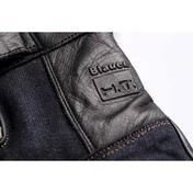 Blauer Combo Denim Black Leather Motorcycle Gloves