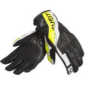 Eleveit ST1 CE Leather Motorcycle Gloves Black Fluo Yellow