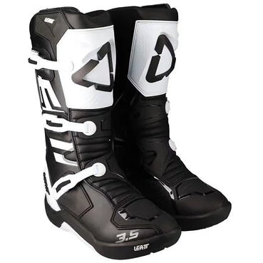 Cross Enduro Motorcycle мотоботинки LEATT 3.5 White Black