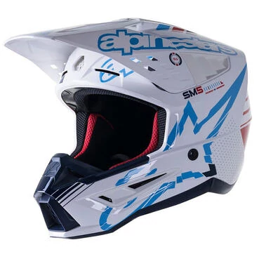 Alpinestars Sm5 Action Мотошлем White Blue Белый