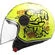 Jet Moto Helmet Ls2 OF558 SPHERE LUX Skater Yellow Fluo