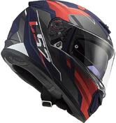 Full Face Motorcycle Helmet Double Visor Ls2 FF390 BREAKER Beta Red Blue Matt