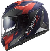 Full Face Motorcycle Helmet Double Visor Ls2 FF390 BREAKER Beta Red Blue Matt