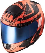 Integral Motorcycle Helmet Ls2 FF397 Vector Hunter Black Opaque Orange