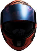 Integral Motorcycle Helmet Ls2 FF397 Vector Hunter Black Opaque Orange