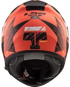 Integral Motorcycle Helmet Ls2 FF397 Vector Hunter Black Opaque Orange
