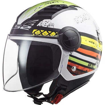 Jet Moto Мотошлем Ls2 OF562 Airflow RONNIE White Green