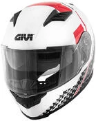 Integral Motorcycle Мотошлем Givi 50.5 TRIDION Magnus White Black Red