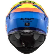 Full Face Motorcycle Helmet Ls2 FF800 STORM Replica SAVADOR Blue Yellow Fluo