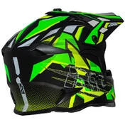 Moto Cross Enduro helmet iXS 363 2.0 Matt Black Yellow Fluo Green
