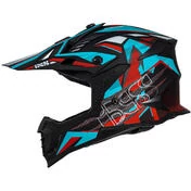 Moto Cross Enduro helmet iXS 363 2.0 Matt Black Red Oil