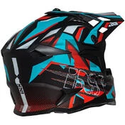 Moto Cross Enduro helmet iXS 363 2.0 Matt Black Red Oil