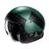 Hjc V31 Kuz Мотошлем Green Black Зеленый