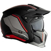 Motorcycle Helmet Trial Mt Helmet STREETFIGHTER Exrta Sv TWIN C5 Matt Red