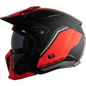 Motorcycle Helmet Trial Mt Helmet STREETFIGHTER Exrta Sv TWIN C5 Matt Red