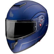 Modular Motorcycle Helmet Approved P / J Mt Helmet ATOM sv Solid A7 Matt Blue