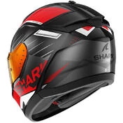 Shark RIDILL 2 BERSEK Full Face Motorcycle Helmet Black Anthracite Red