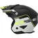 Acerbis Aria 2206 Jet Motorcycle Helmet Black Yellow Fluo