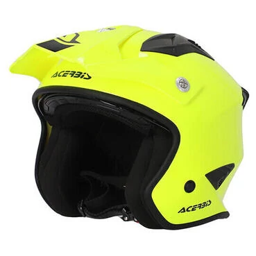 Acerbis Aria 2206 Jet Motorcycle Мотошлем Yellow Fluo