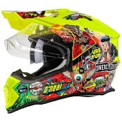 Integral Cross Enduro Motorcycle Helmet With Oneal SIERRA V.22 Crank Multi Visor